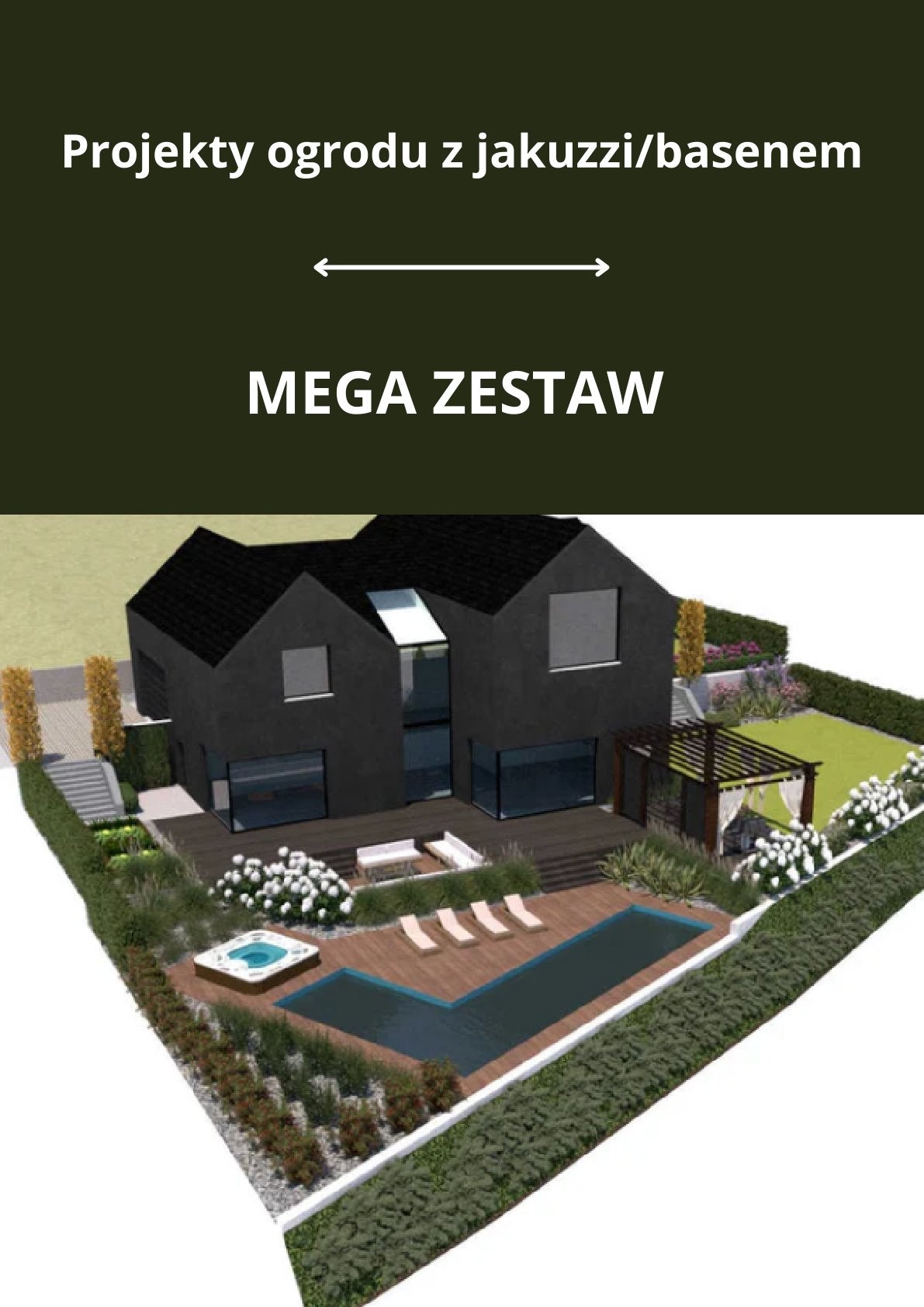 30+ projektów ogrodów z basenem