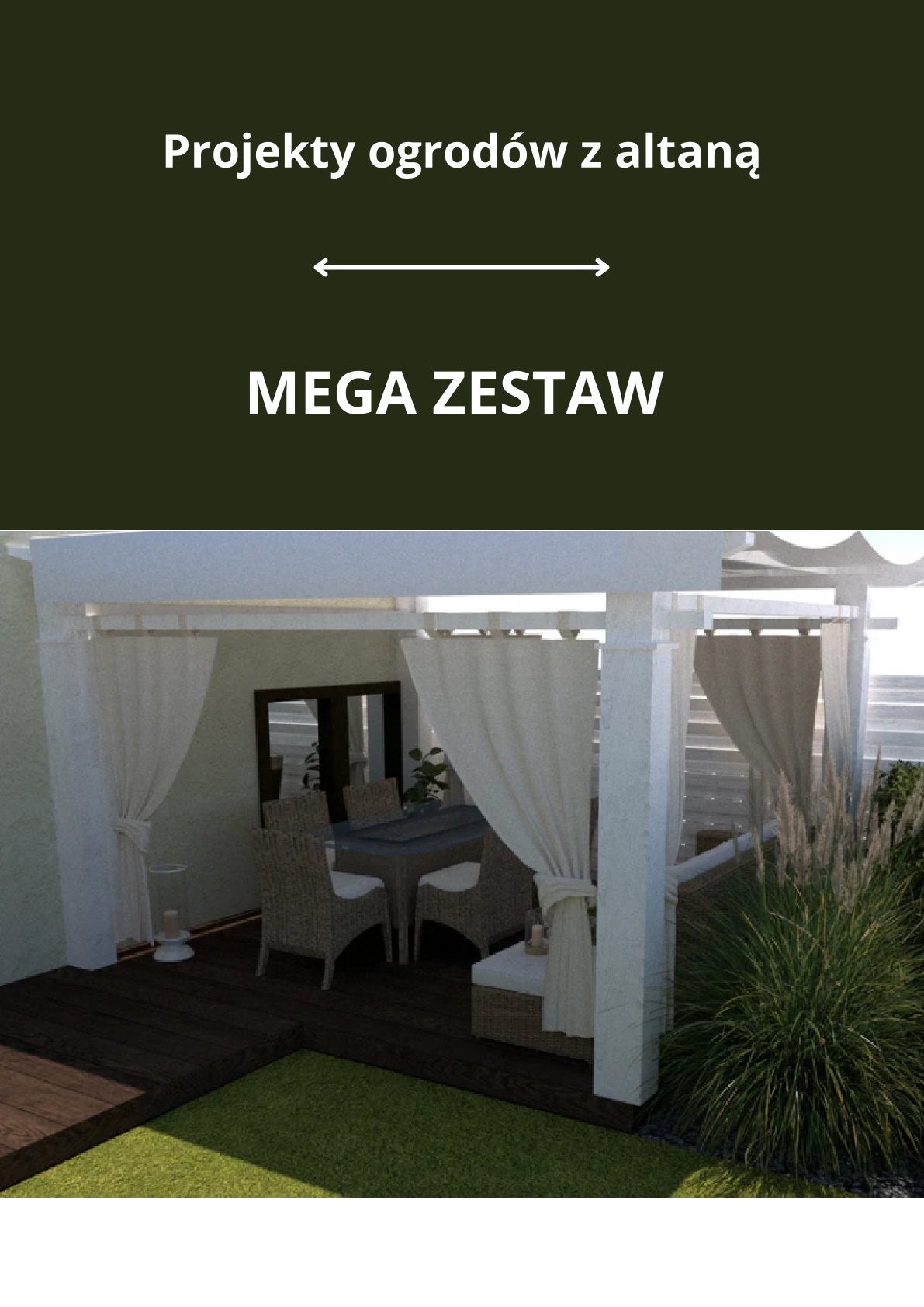 100+ projektów ogrodów z altaną