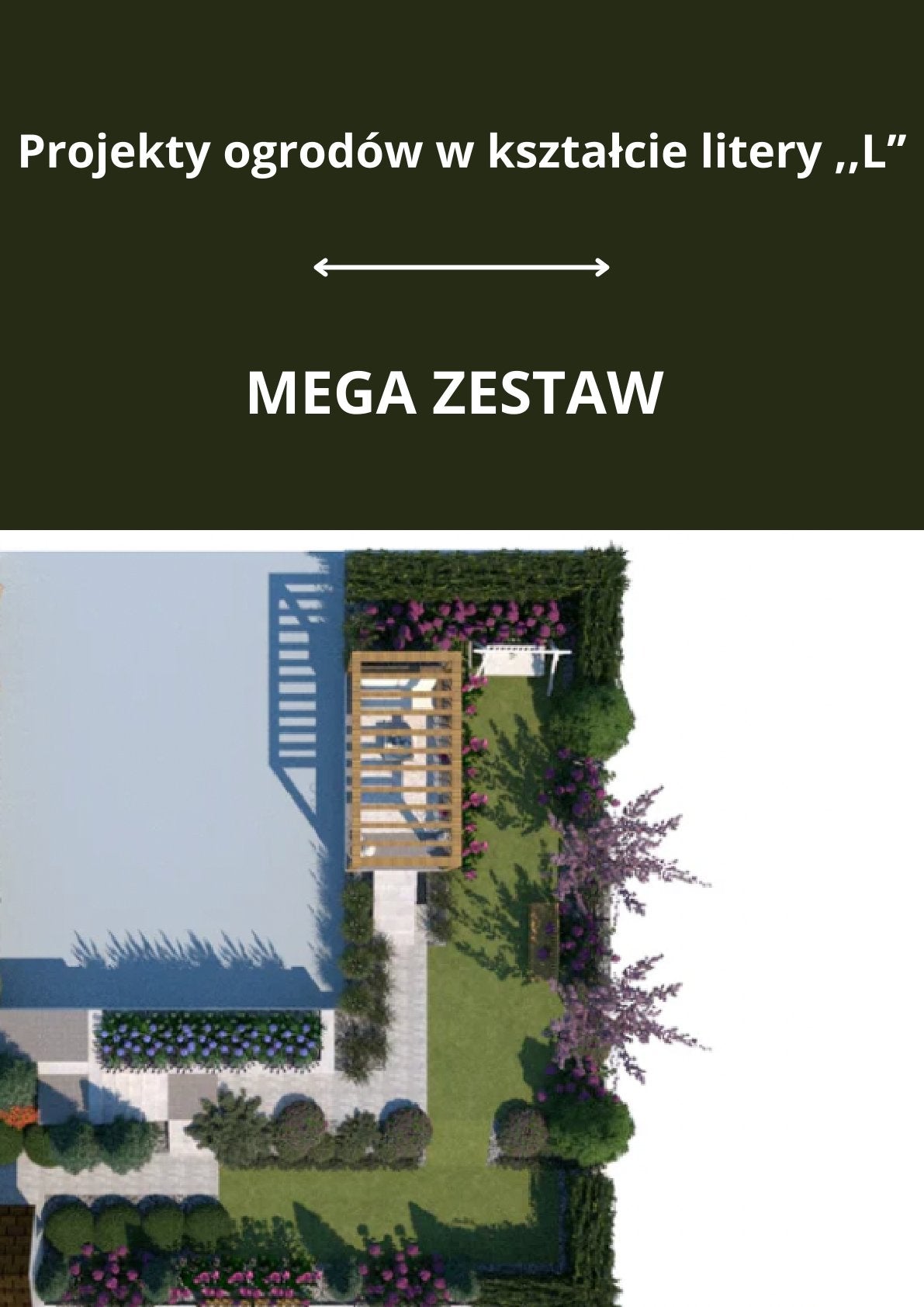 50+ projektów ogrodów w kształcie litery "L"