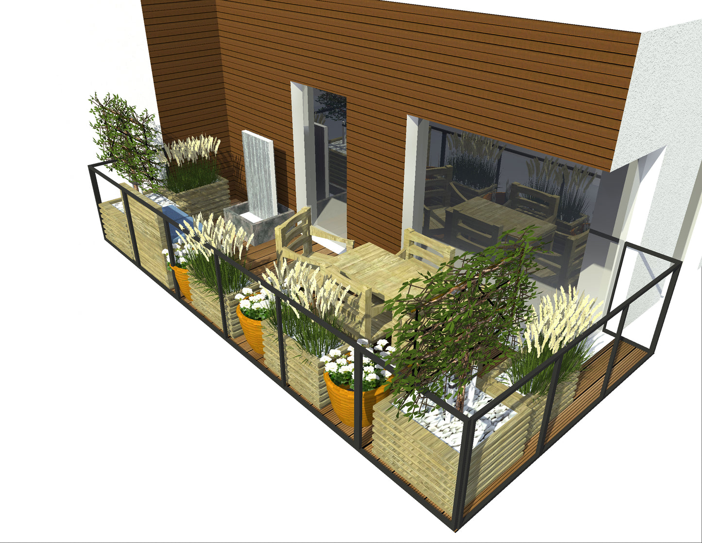 Projekt Ogrodu Balkon #2