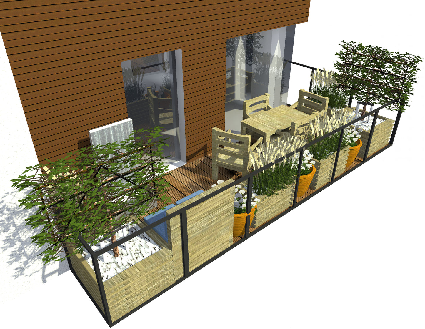 Projekt Ogrodu Balkon #2