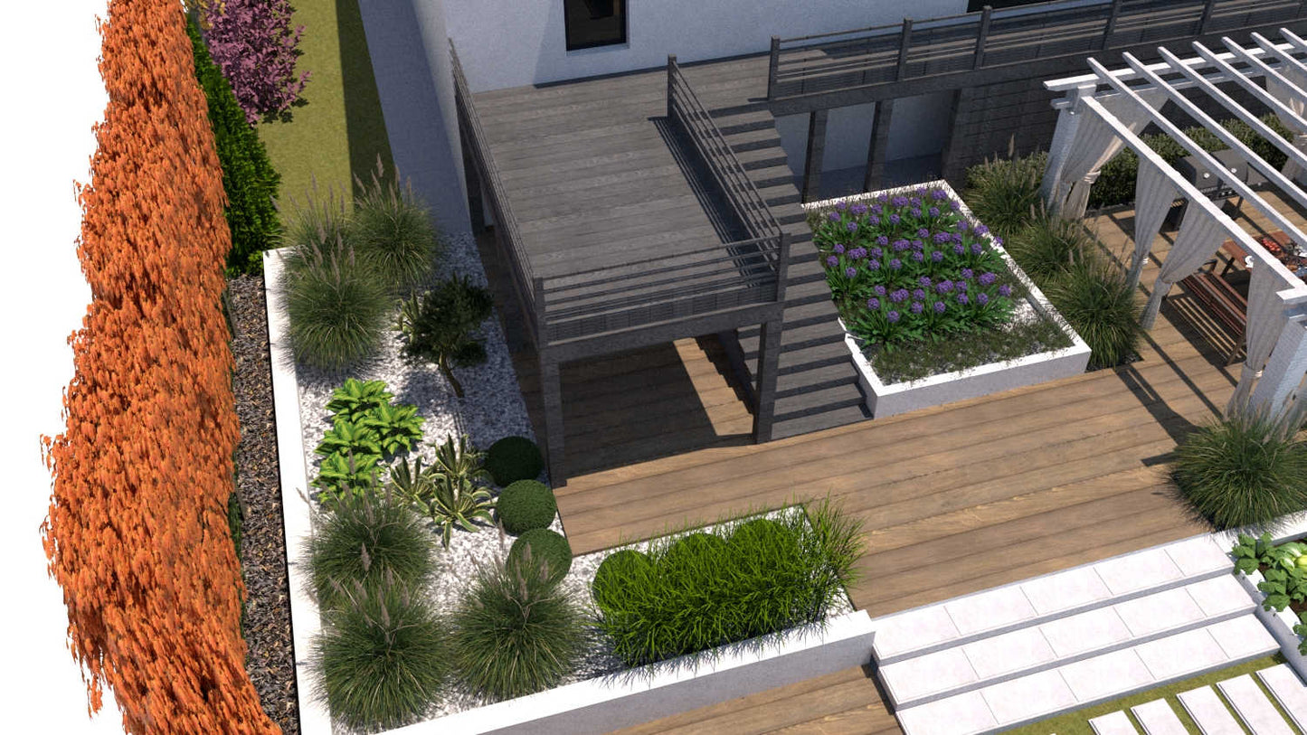 100+ projektów ogrodów z altaną