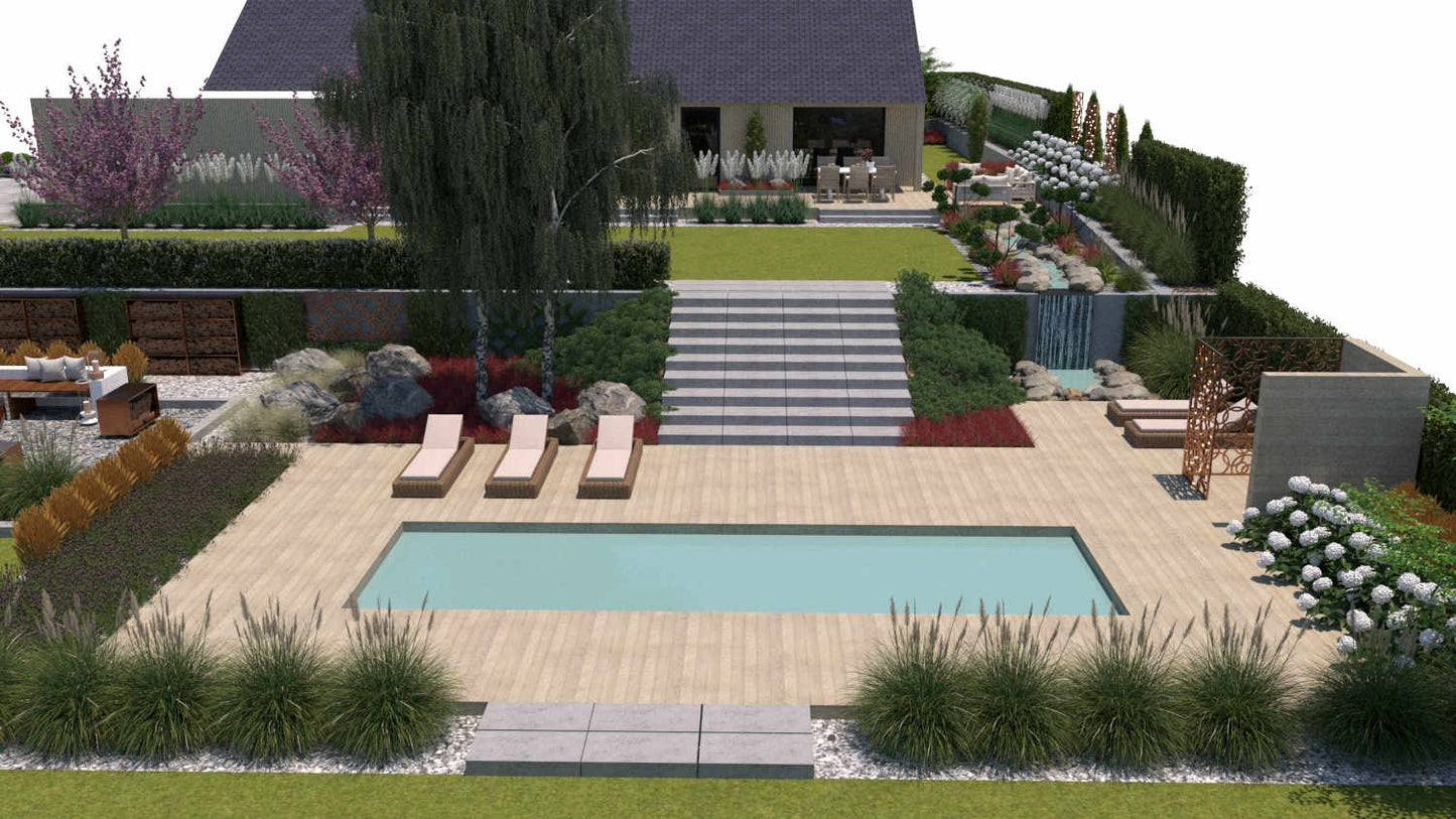 80+ projektów ogrodów w charakterze nowoczesnym