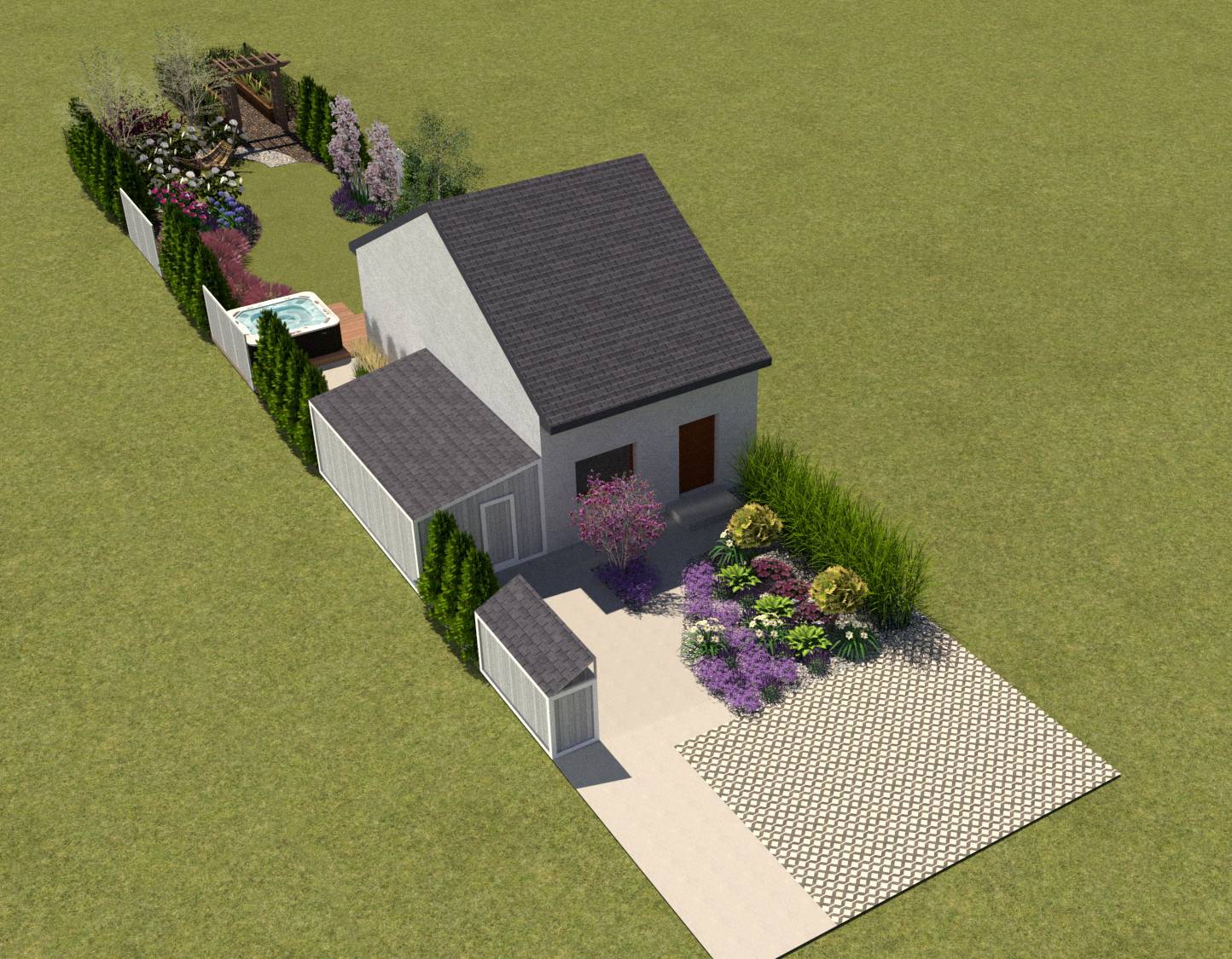 Projekt Ogrodu 250m #1