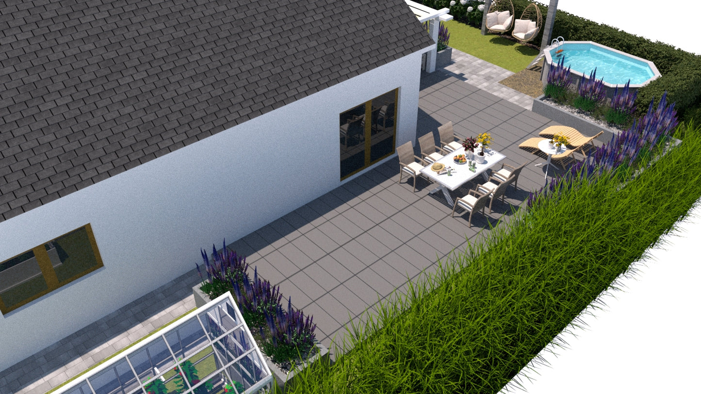 30+ projektów ogrodów z basenem