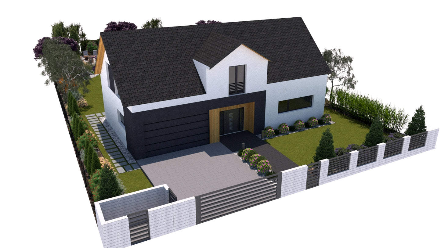 180+ projektów ogrodów z nasadzeniami przy płocie
