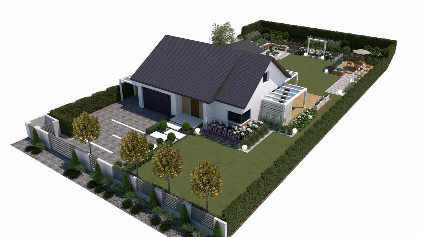 100+ projektów ogrodów z altaną