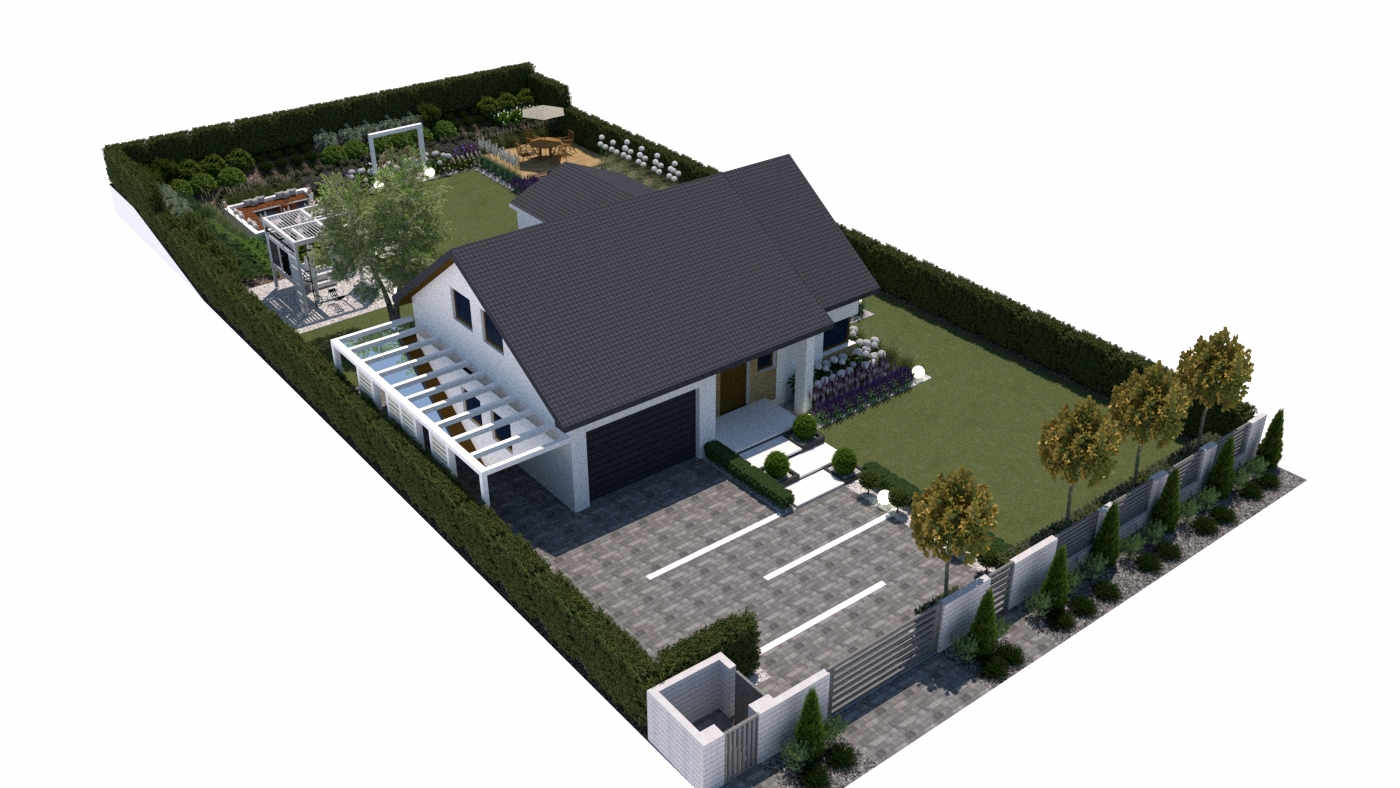 100+ projektów ogrodów z altaną
