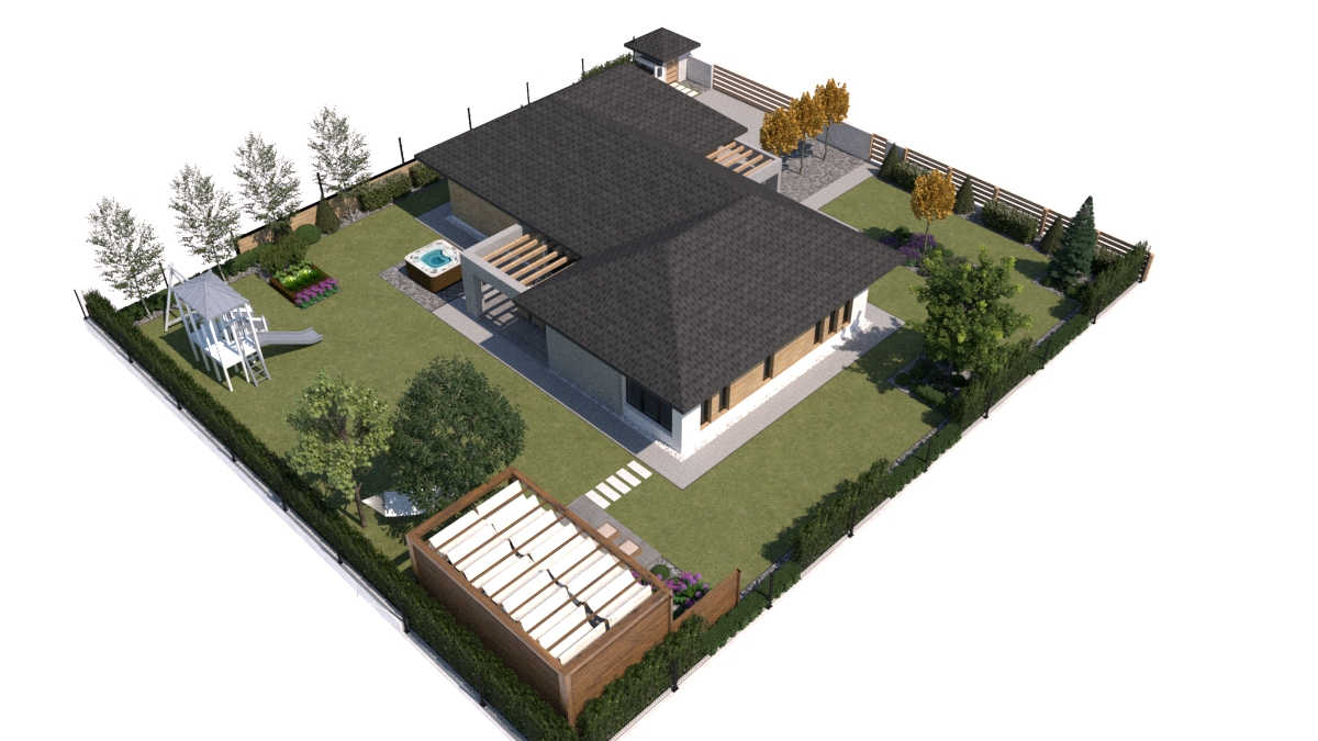 30+ projektów ogrodów z basenem
