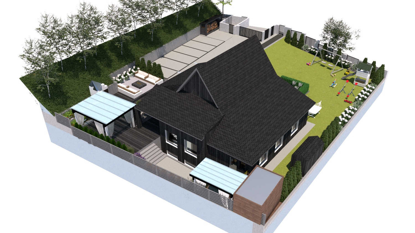 100+ projektów ogrodów z altaną