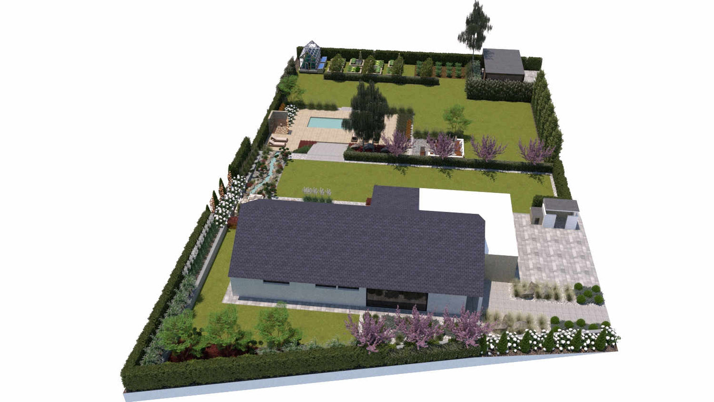 180+ projektów ogrodów z nasadzeniami przy płocie