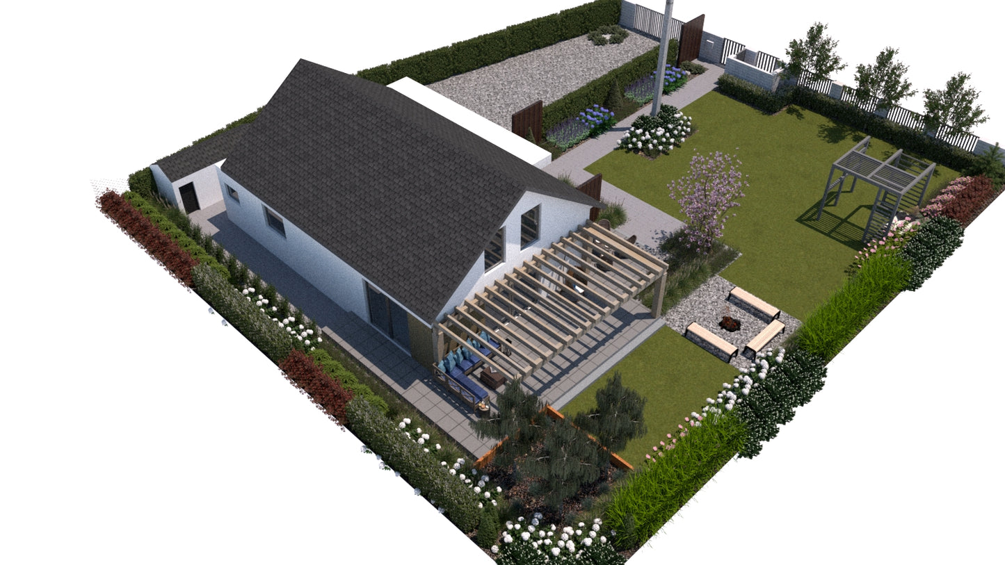 180+ projektów ogrodów z nasadzeniami przy płocie