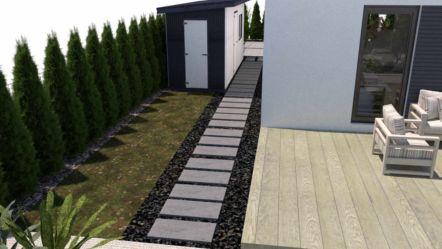 2 projekty ogrodów w stylu japońskim