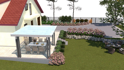 100+ projektów ogrodów z altaną